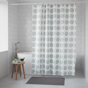 Tenda da doccia in poliestere premium MSV «Begonia» in vari colori 180 x 200 cm - Product Image 3