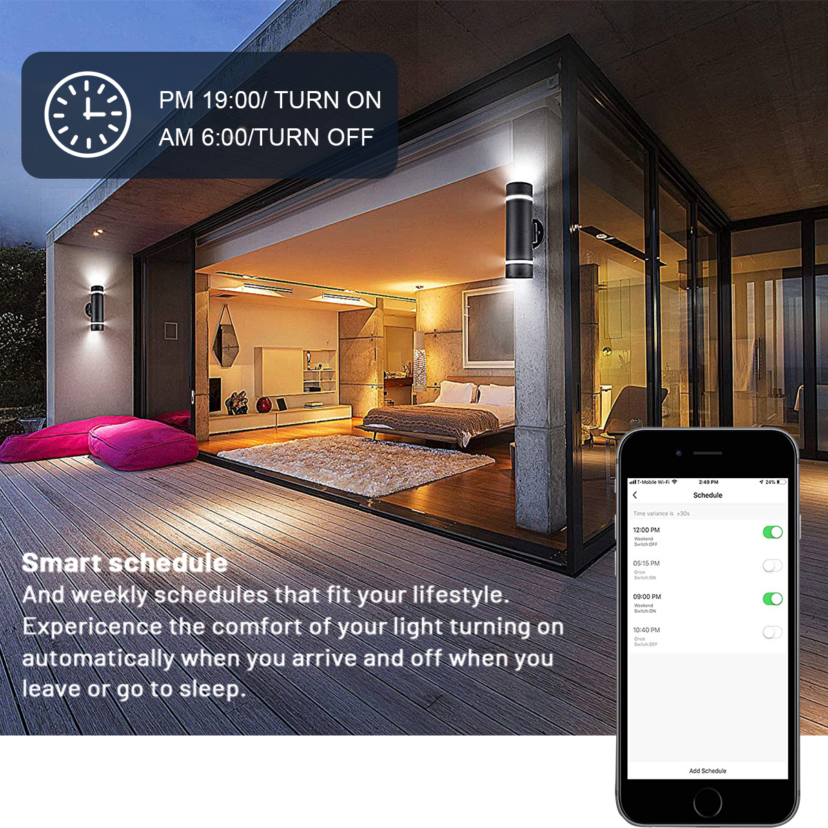 2022 Hot Selling IP65 Smart WiFi Garden Wall Light - SiYing