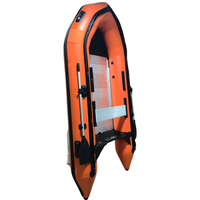 Bateau gonflable en PVC de haute qualité Bateau en caoutchouc pliable de 3.3 mètres avec un dériveur de pêche au sol en aluminium