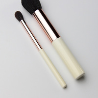 Vonira beauté fabricants OEM 6 pièces poudre réglage Blush Vegan professionnel marque privée noir maquillage cosmétique pinceaux ensemble
