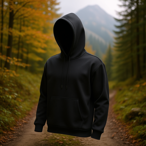 Felpa con Cappuccio Nera Trendy da Donna, Taglia Xxxl, in Pile, Oversize, Comoda, Casual, per Uso Esterno - Product Image 2