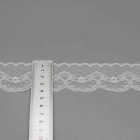 Dentelle florale en nylon élégante et luxueuse, dentelle française en gros, bordure festonnée pour vêtements et accessoires vestimentaires, sexy
