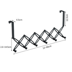 Folding Clothes Hanging Rack metal Home Storage Organization Hooks Over Door Bags Holder