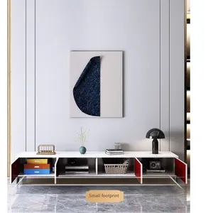 Meuble TV lumière italienne luxe salon ménage petit appartement simple moderne étage armoire table