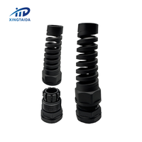 IP68 étanche Nbr Epdm caoutchouc fil Protection Cordgrip plastique anti-traction spirale presse-étoupes