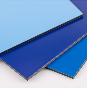 4 * 8ft Bạc chải <span class=keywords><strong>ACM</strong></span> tấm 3mm ACP alucobond tường bảng hiệu bảng hiện đại màu Trắng nhôm Composite tấm chống tĩnh điện - Product Image 2