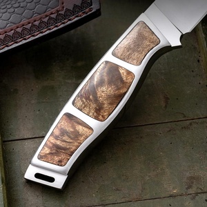 Customizable Tactical Knife High Quality Greek Gods Inspired Stainless Steel Blade Fixed Wood <b>Plastic</b> <b>Pocket</b> Knife Rubber - Product Image 4