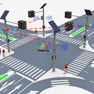 Năng lượng mặt trời Powered thông minh giao lộ tín hiệu giao thông đèn <span class=keywords><strong>LED</strong></span> các nhà sản xuất pin semaforo không dây giao thông Hệ thống kiểm soát ánh sáng - Product Image 1