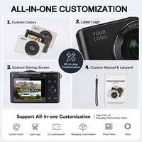 Videocamera Digitale 4K con Schermo Rotante a 2.4°, 64MP, Autofocus, MP3, Giochi Integrati, LED di Riempimento, Anti-Shake per Divertimento Quotidiano Giovanile