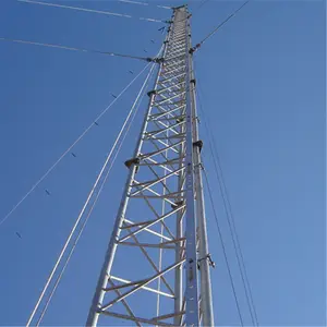 Torre tubular de comunicação de aço do fio de guy de 20m de alta qualidade