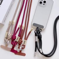 Casing Ponsel Universal yang Dapat Disesuaikan dengan Tali Leher Panjang Anyaman untuk Perjalanan, Aksesoris dan Casing Ponsel untuk Iphone 17 Pro