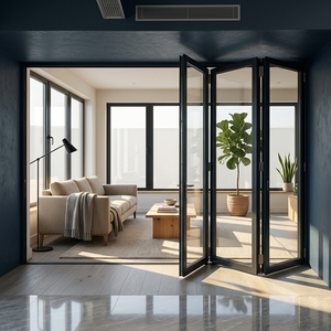 Puertas Plegables Clearview, Sistema de Puertas Plegables de Vidrio sin Marco, Puerta Plegable de Vidrio y Aluminio para Casa - Product Image 4