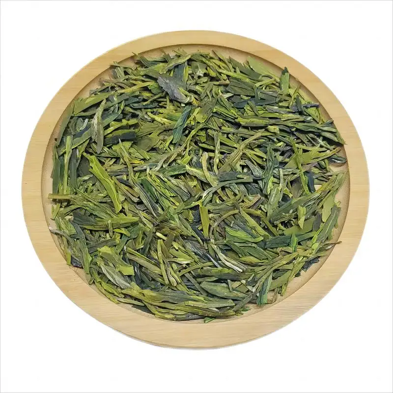 Заводская поставка, высококачественный натуральный сушеный зеленый чай, листья зеленого чая Longjing