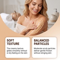 Gommage corporel exfoliant hydratant et éclaircissant OEM, parfum cannelle et tarte à la citrouille, pour une peau lisse et claire, marque privée
