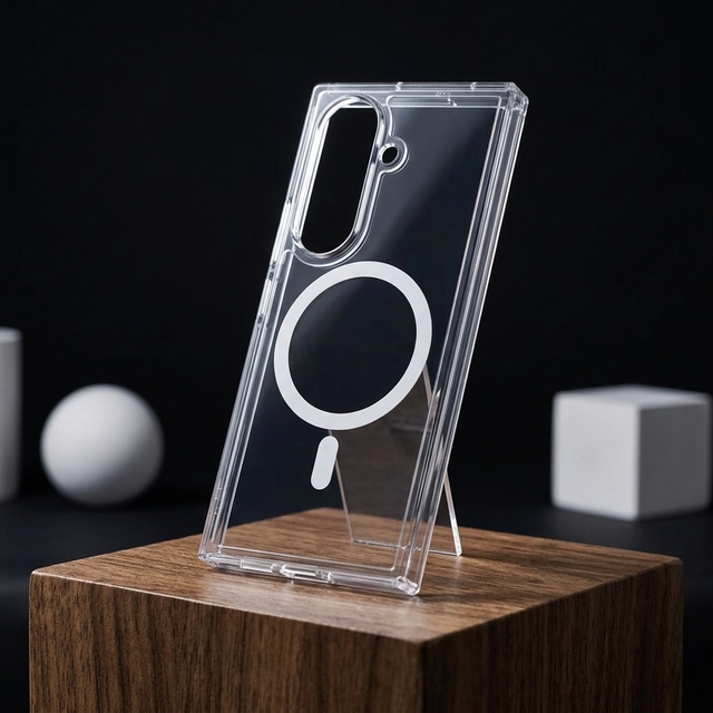 Wholesale Transparent Magnetic Phone Case Custom Design Cover for Samsung for Galaxy for Z Fold 8 7 6 5 4 Z Flip 8 Factory Price