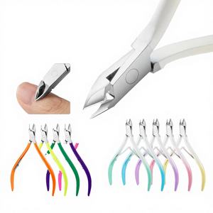 Pince à cuticules en acier inoxydable fabriquée en usine, pinces de beauté pour les doigts et les orteils, best-seller - Product Image 4