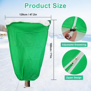 Tissus non tissés Housse de protection contre le froid simple pour jardin d'hiver Protection contre le gel Sac antigel pour jardin extérieur - Product Image 4