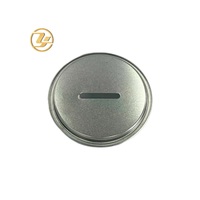 Couvercle rond en fer blanc laqué de 83 mm, embout métallique pour tube en carton, impression personnalisée OEM ODM