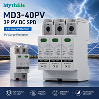 Parasurtenseur MythEle MD3-40PV 1500VDC 3 pôles Type 2 SPD pour système d'énergie photovoltaïque