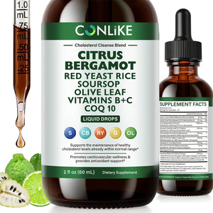 Extracto Herbal Líquido <span class=keywords><strong>de</strong></span> Guanábana Pura y Bergamota Cítrica OEM con Vitamina, 60 ml, <span class=keywords><strong>para</strong></span> Apoyo Inmunológico - Grado Alimenticio - Product Image 1