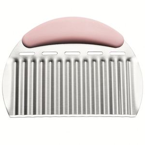 Coupe-légumes ondulé en acier inoxydable sur mesure pour pommes de terre, carottes, chips, légumes, beurre, laitue - Product Image 1