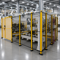 Installation de clôture de sécurité pour robot modulaire, sans soudure, facile à assembler