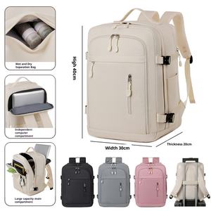 Mochila de estudiante de gran capacidad, mochila de viaje para ordenador portátil para hombre, mochila informal de negocios impermeable, mochila de regalo de Navidad personalizada - Product Image 1