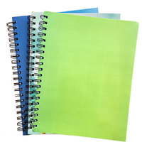 Cahier à spirales relié rigide A4 avec couverture en plastique souple PP en gros
