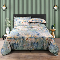 Ensembles de housses de couette Botanical Design 100% coton Drap de lit Impression numérique 3D Queen Size Ensemble de literie personnalisable