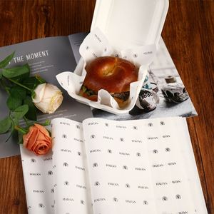 Sandwich Cake Packaging PE Coated Greaseproof Deli Bakery Food Service Custom Eco-Friendly <b>Recyclable</b> <b>Paper</b> Packaging - Product Image 4