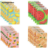 Skywing productChina beste preis 4 Früchte Designs 3x5 Zoll 24 Pack Top Spirale Notizblock Für Hinweis Unter und kinder Party Favors