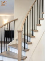 Style Simple En Gros Meilleure Qualité Creux Escalier Rond Balcon En Fer Forgé Balustrades Main Courante pour Intérieur