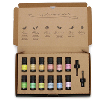 Boîtes d'exposition en carton pour échantillons et huiles essentielles, 10 pièces, logo personnalisé