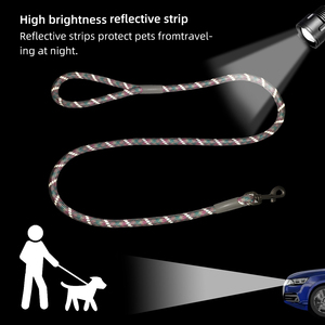 New Trend Dog <strong>Leash</strong> No <strong>Pull</strong> Reflective Durable Custom Nylon Rope Color Pet <strong>Leashes</strong> for Training Walking Small Medium Large Dogs - Product Image 4