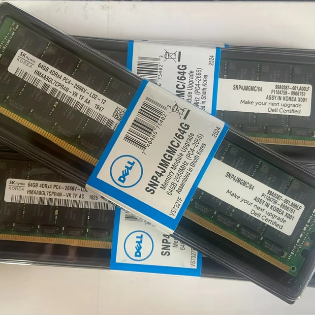 Original and New Dell  Ram DDR4 64GB 3600Mhz for Dell Poweredge Server Memory in Stock