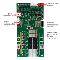 Carte de protection de batterie au lithium YDE BMS PCBA 30-150A 12-16S RS485/CAN/UART/ pour application Android Équilibrage passif 4 oz