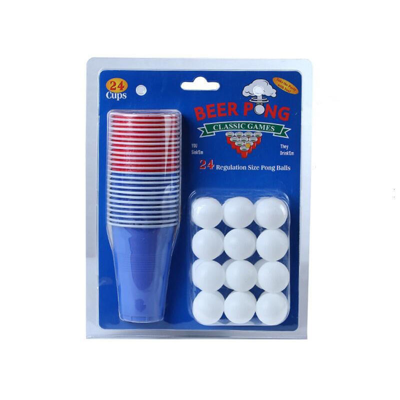 12 red cups+12 blue cups+24 self balls