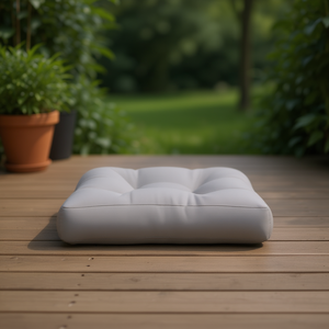 Cojín para Paletas de Exterior, Gris, 9.0 x 9.0 x 1.5 Pulgadas, Acolchado, Resistente al Agua, Relleno de Fibra de Poliéster, para Uso en Todas las Estaciones - Product Image 2