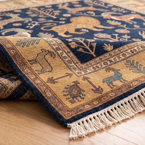 Luxury Tribal Oushak Hand Knotted Wool Carpet with Classic Heritage Pattern for Dining Room Bedroom Grand Hallway Villa Decor - Product Image 2