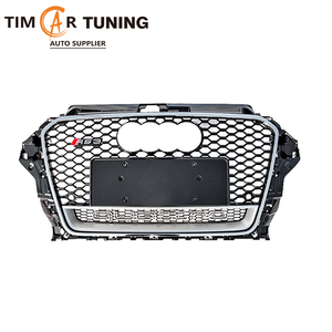 Grille de <span class=keywords><strong>calandre</strong></span> RS3 de style Q pour <span class=keywords><strong>A3</strong></span>/S3 <span class=keywords><strong>8V</strong></span> (2014-2016) berline/hayon OEM noir brillant/Chrome <span class=keywords><strong>calandre</strong></span> pour <span class=keywords><strong>A3</strong></span> S3 <span class=keywords><strong>8V</strong></span> pré-lifting - Product Image 2