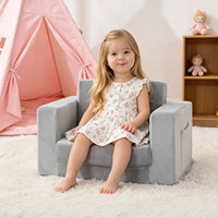 Canapé pour enfants, chaise 2-en-1 confortable pour tout-petits, chaise convertible pour enfants, canapé-lit pour garçons et filles, cadeaux
