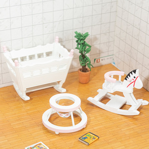 Mobili per la casa delle bambole in legno Set per la stanza del bambino in miniatura per bambini bambini Toddler - Product Image 3