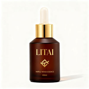 Set di Bottiglie in Vetro Ambrato con Pompa Dorata 30ml 60ml 100ml per Lozioni, Creme, Prodotti Skincare, Siero e Olio con Contagocce - Product Image 2