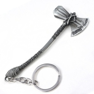Apribottiglie Portachiavi Personalizzato in Lega di Zinco Vintage con Logo Marvel <span class=keywords><strong>Avengers</strong></span> Martello di Thor in Acciaio Inossidabile per Fan - Product Image 2