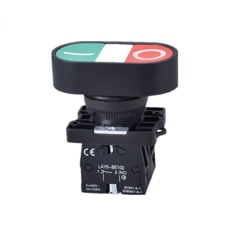 Plastic/Aluminum IP65 Waterproof 10A Button Switch for Outdoor Enclosure Assemblies