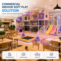 Équipement de jeu souple commercial : structure labyrinthe en filet, piscine à balles, toboggan en spirale, rampe d'escalade, tour, pont, certifié ISO 9001 pour les centres de divertissement familial (FEC)