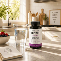 Complexe de beauté 3-en-1 : Capsules de biotine, collagène et zinc pour la santé des cheveux, de la peau et des ongles – Supplément premium en marque blanche