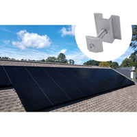 Système de fixation de panneaux solaires en aluminium, colliers de fixation intermédiaires avec ressort pour montage solaire