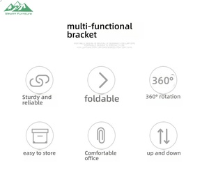เวยอนโต๊ะวางแล็ปท็อปแบบพับได้ ปรับความสูงได้ ทำจากอลูมิเนียมอัลลอยด์ พกพาสะดวก ใช้ได้ทั้งที่บ้านและที่ทำงาน โต๊ะทำงาน โต๊ะอ่านหนังสือ - Product Image 2