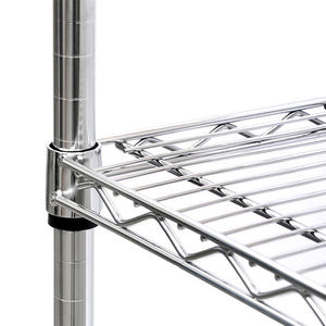 רב שכבתית חוט כרום מסחרי מדפים מתלה מתכת רשת מדפים - Product Image 5